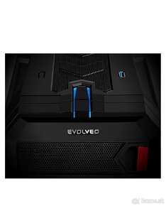 Pc skriňa EVOLVEO K2 čierna/červená - 3