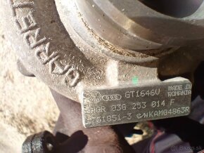 Turbodúchadlo 1.9TDI 77KW BorgWarner-KKK 03G 253 014 F - 3