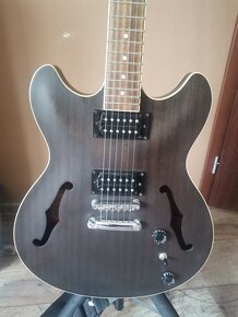 Ibanez AS53-TKF Transparent Black Flat Semiakustická gitara - 3