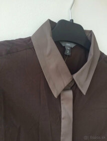 GAP čokoládová košeľa s dlhými rukávmi, veľkosť 36 - 3