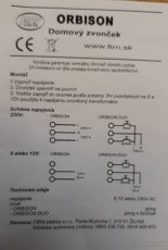 Elektrický zvonček na 230V - 120V - 3