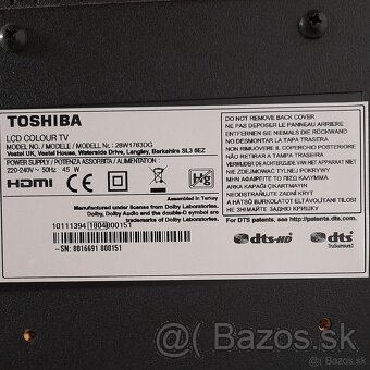 Televízor TOSHIBA - 3