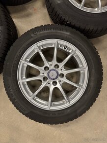 hliníkové disky mercedes r16, zimné pneumatiky 225/55r16 - 3