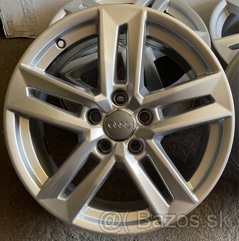 5x112 R17 Original Audi ET 42 strieborne - 3