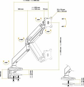 AlzaErgo Arm S50B Heavy Duty - 3