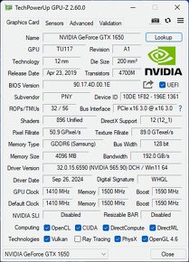 PNY GTX 1650 4GB GDDR6 - 3