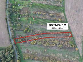 Trebušovce – 1.900 m2 Pozemok na CHATU / VINICU - 3