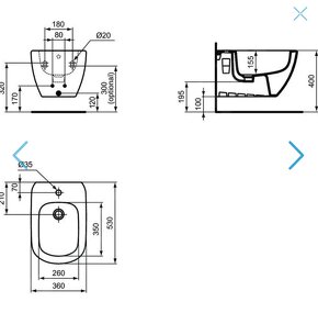 Závesný bidet - Nový - nevybalený - 3