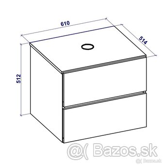 Kúpeľňová skrinka s umývadlom a batériou - 3