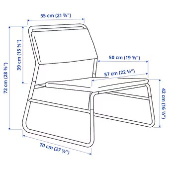 Záhradné kreslo IKEA - olivovozelená - 3