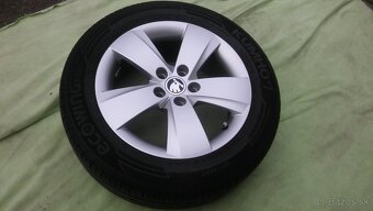 originál el 5x100 r15 Škoda model Matone +  letné 185/60 r15 - 3