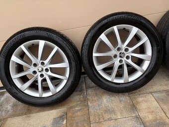 ALU DISKY SKODA 5X112 R18 + LETNE PNEU 235/55 R18 - 3