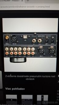 Predám highend audiofilskú zostavu Advance Acoustic - 3