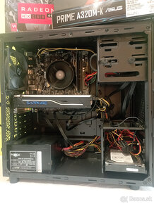 Predám PC AMD Ryzen 5, 8GB DDR4 RAM, 256SSD, 4TB HDD, RADEON - 3