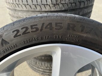 Letná sada R17 5x112, CONTINENTAL 225/45 R17 3,6mm - 3