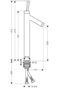 Batéria Hansgrohe AXOR Starck 10129000 - 3