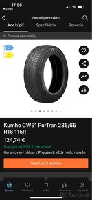 Nove Zimne Pneumatiky Kumho CW51 Portran - 3