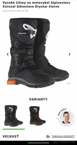 zanovne moto cizmy ALPINESTARS velkost 46 / 47 - 3