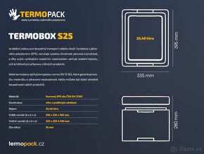 Polystyrenový termobox 25 litrů  Nový - 3