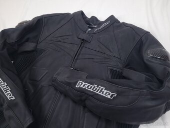 Probiker PRX Black pánska kožená moto kombinéza 58 3XL - 3