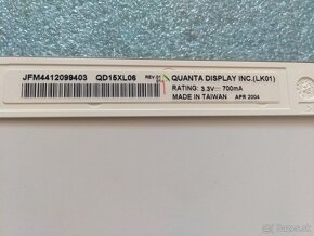 15" CCFL 30pin displej z notebooku , QD15XL06 , XGA - 3