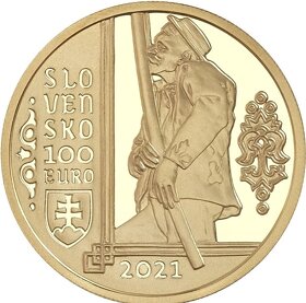 Zlata zberatelska minca 100€ Fujara 2021 - 3