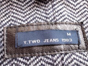 Italy  Y.Two Jeans pánske vlnené slim sako M - 3