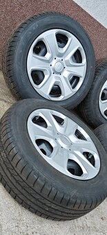 Plechové disky Ford 4x108 a letné Goodyear 195/60 R15 - 3