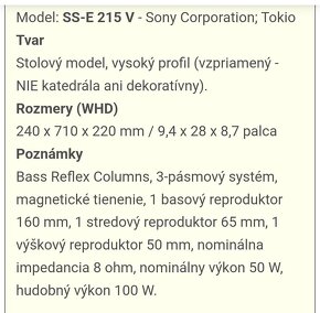 SONY SS-E 215 V - 3