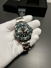 Seiko mod Submeriner Grey Green - 3