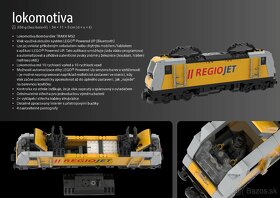 LEGO Unikátní motorizovaný LEGO vlak RegioJet - JEN NÁVOD - 3