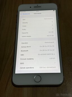 Predám Apple iPhone 8 Plus 64GB Silver Stav Nového Telefónu - 3