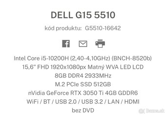 Dell G15 5510 - 3