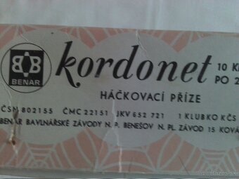 HAČKOVACIA PRIADZA KORDONET - 3