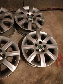 4ks alu disky orig. Škoda 5x100 r15 - 3