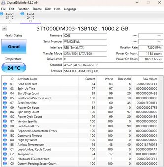 SEAGATE 1 TB SATA 3,5'' disk - 3