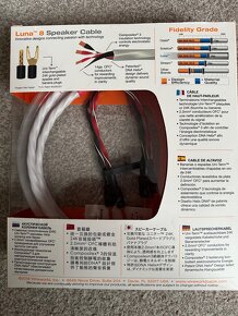 WireWorld LUNA 8 LUS, 2 x 2,5m, Hi-Fi reproduktorove kable - 3