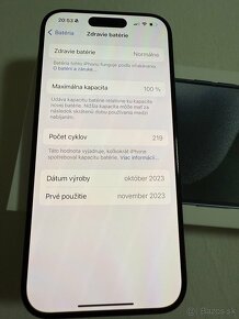 Predám iPhone 15 Pro 256 GB Titánová modrá - 3