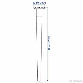 2x noha stola bambus IKEA Hilver - 3