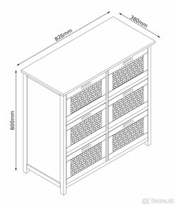 Komoda 6 zásuviek - 3