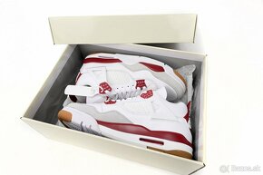 Nike jordan 4 white red - 3