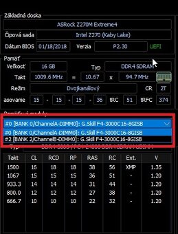 Predám DDR4 16GB (2x8GB) 3000MHz  GSkill Aegis - 3