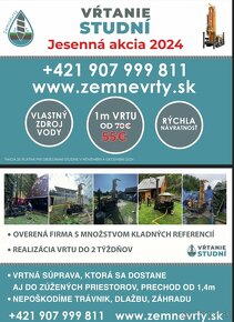 Jesenná akcia od 55€/m.Vŕtanie studní Liptov - 3