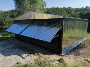 dvojmiestna plechova garaz 6x5m - 3