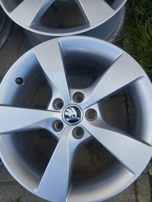 ŠKODA Fabia, Rapid 15"5x100 originálne hliníkové disky - 3