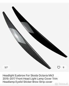 Headlight Eyebrow Škoda octavia - 3