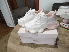 Dámske tenisky DeeZee ružovo-biele sneakersy - 3