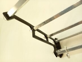 Nástenný vešiak art deco - hliníkový D42 - coat-rack - 3