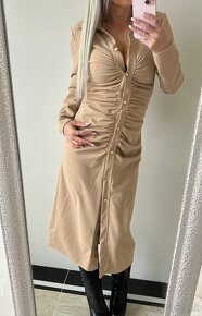 Dámske maxi šaty Helen beige - 3