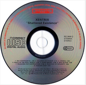 CD Xentrix – Shattered Existence 1989 - 3